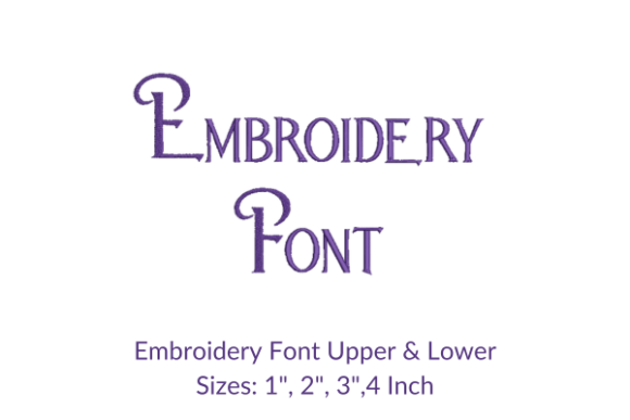 BEAUTY and the BEAST Embroidery Font