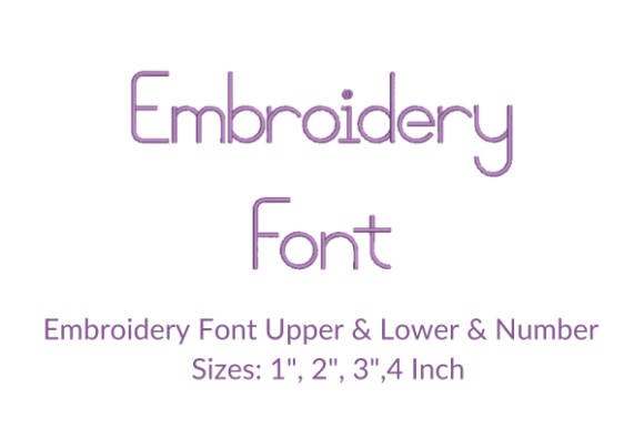 Blooming Grove Font Embroidery Design