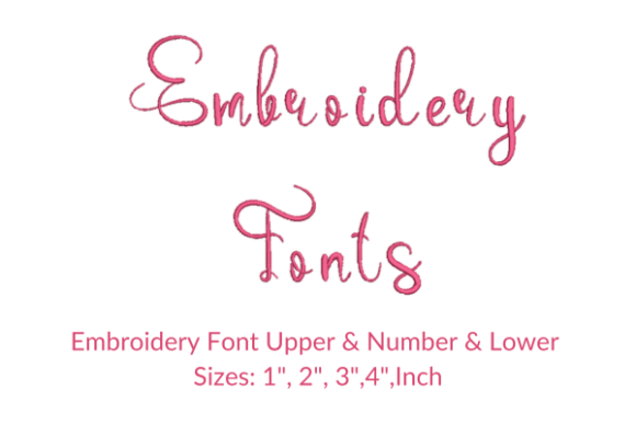Emanuela Font Embroidery Design