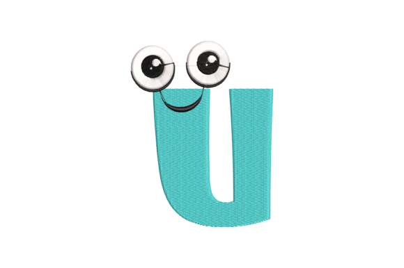 Funny Letter U: A Playful Yet Polished Embroidery Design for Personalized Gifts