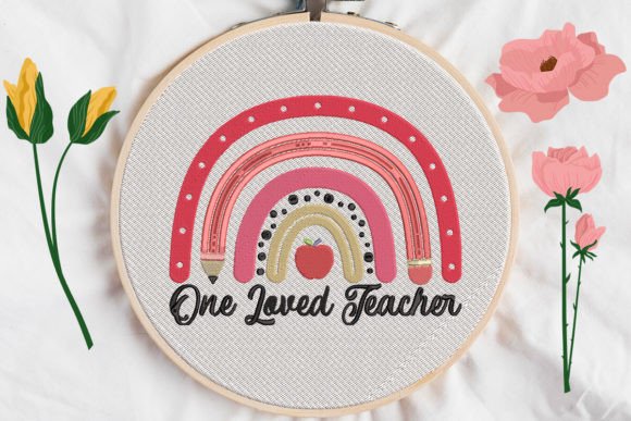 One Loved Teacher Rainbow