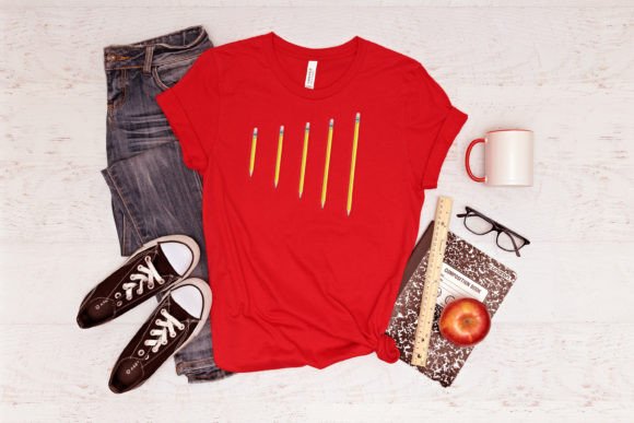 Realistic Life Size Pencil Embroidery Design