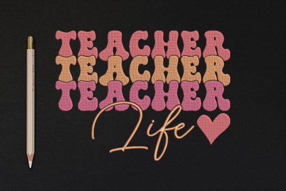 Teacher Life Echo Stacked