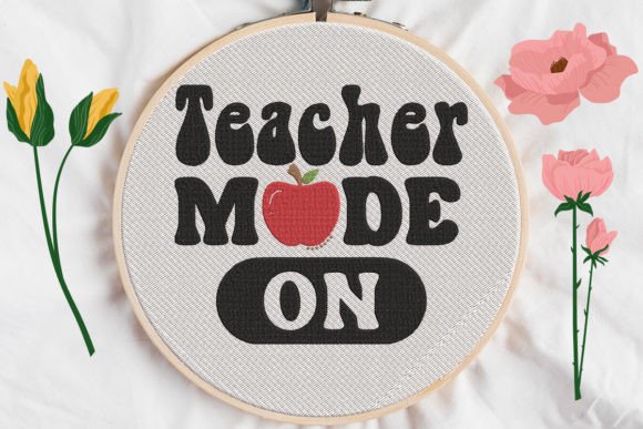 Teacher Mode on: A Whimsical Embroidery Design for Meaningful Gifts